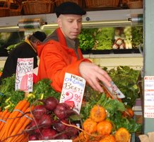 Kevin buys golden beets.JPG